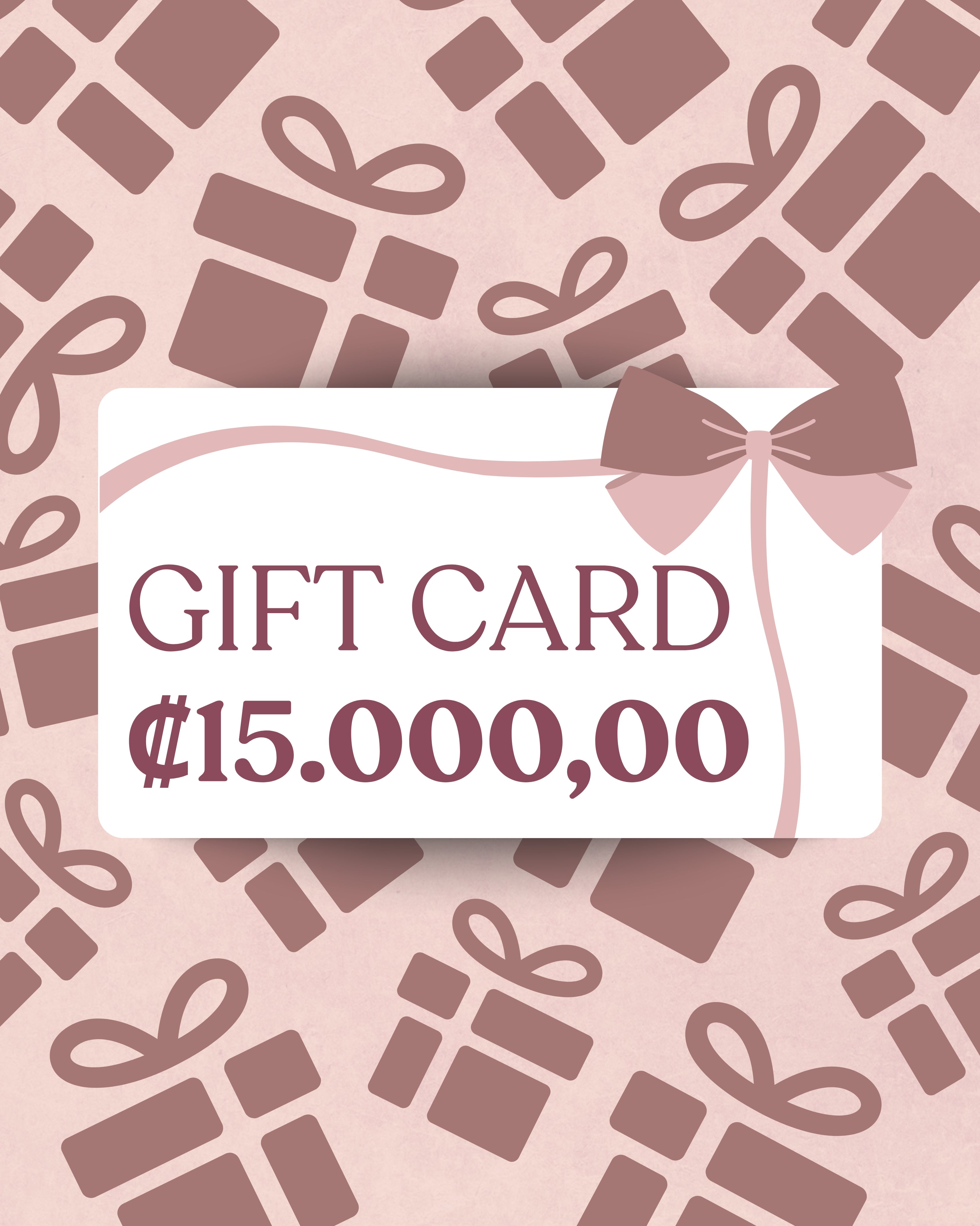 Gift card Mina´s Studio